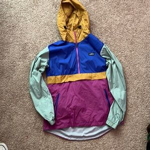 Colorful rain coat/windbreaker